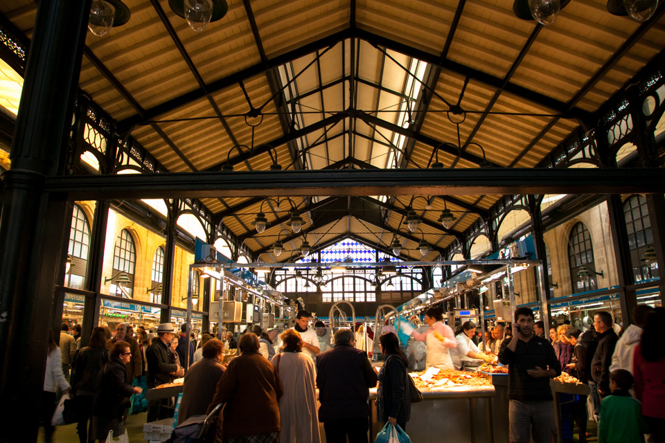 The fish market in Jerez, Spain, where fresh tuna is brought in daily.