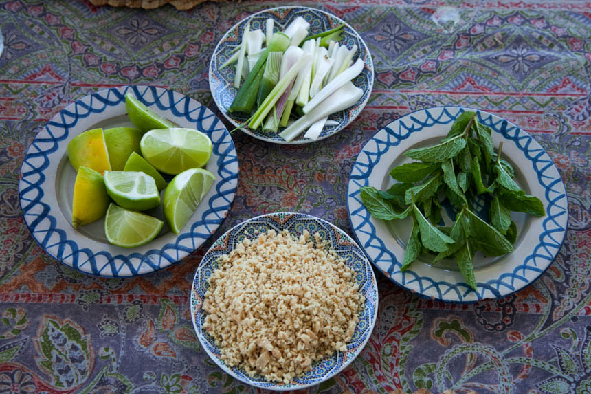 lime mint and peanuts 