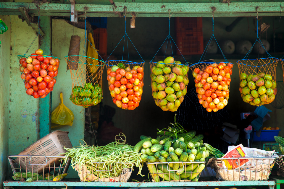 Fruit stall , Kerala , India