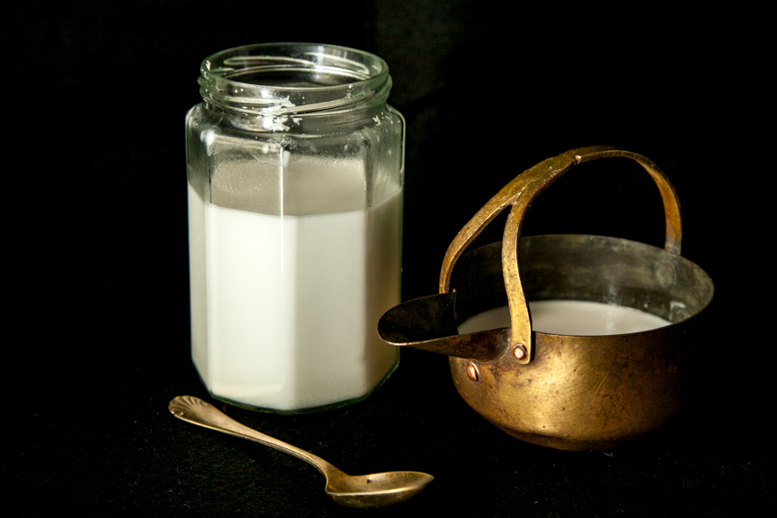 freshly made coconut milk