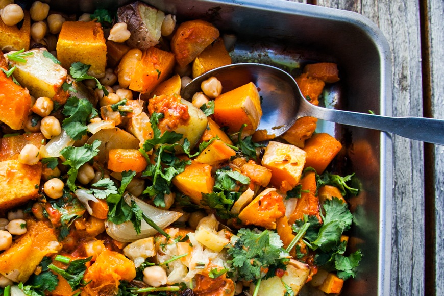 roasted vegetables with harissa
