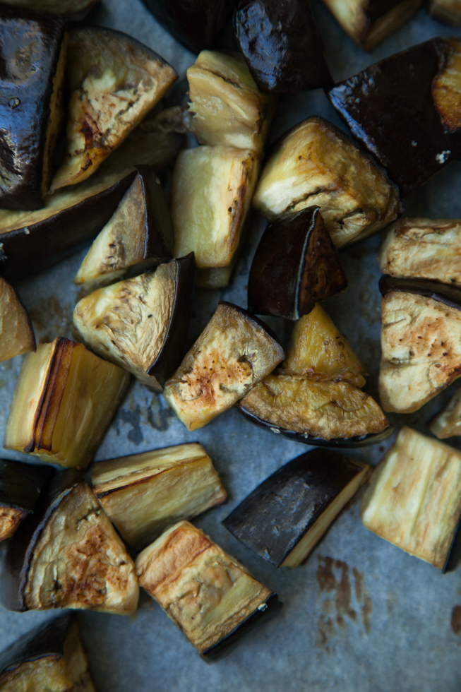 oven roasted aubergine