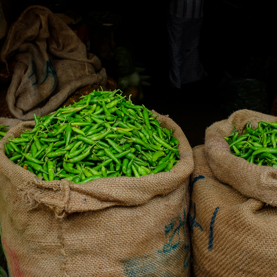 green chilies in India