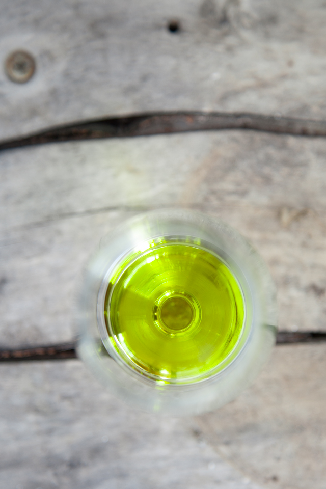 freshly pressed extra virgin olive oil