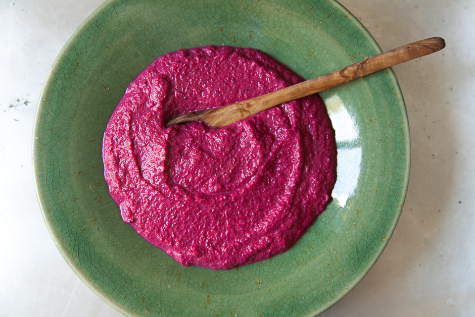 beet tahini