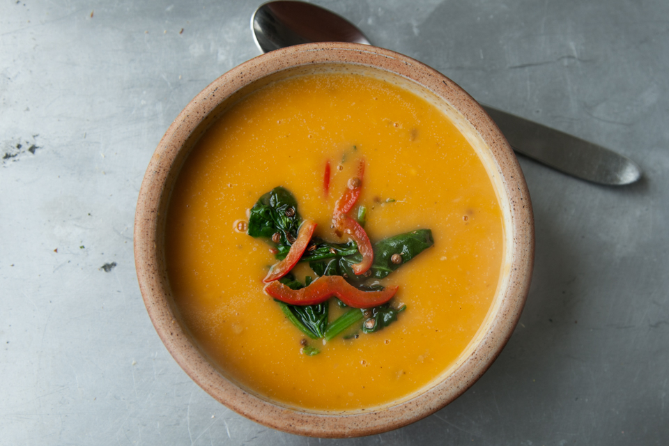 sweet potato soup with cardamom