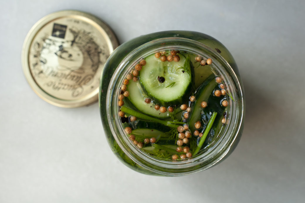 quick pickled cucumber