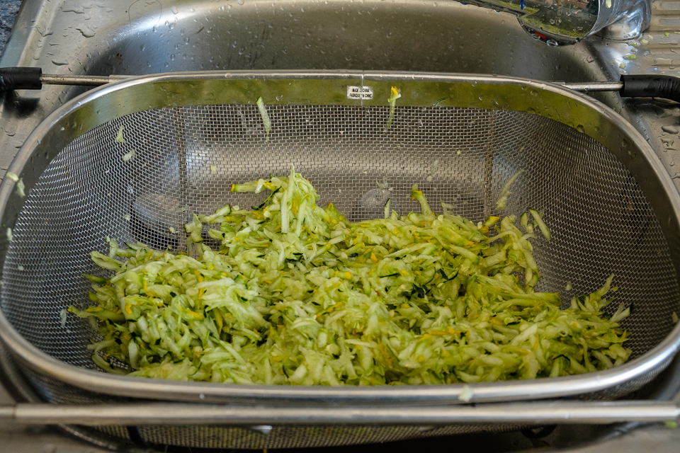 grated courgette