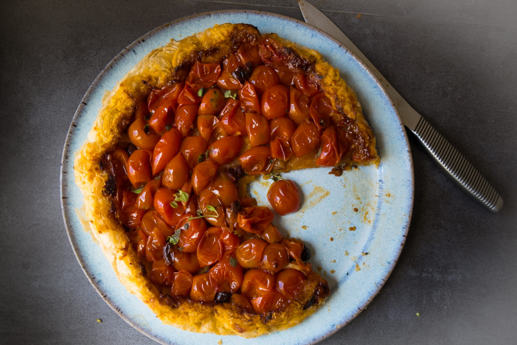 caramalized tomato tart tatin
