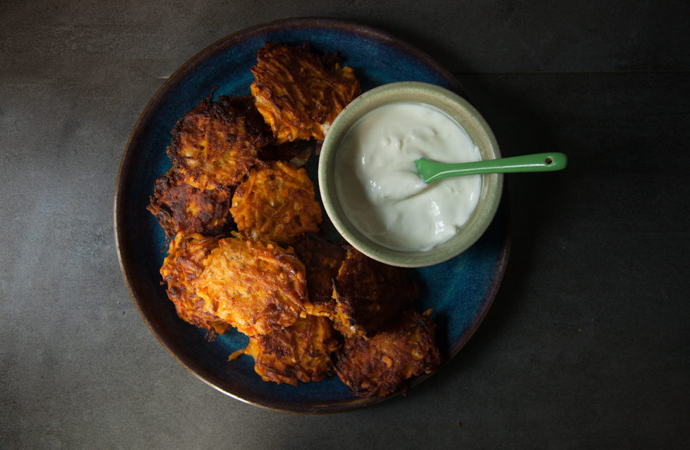 sweet potato latkes