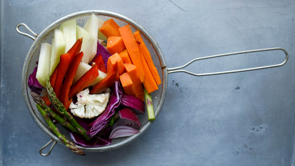 chopped vegetables