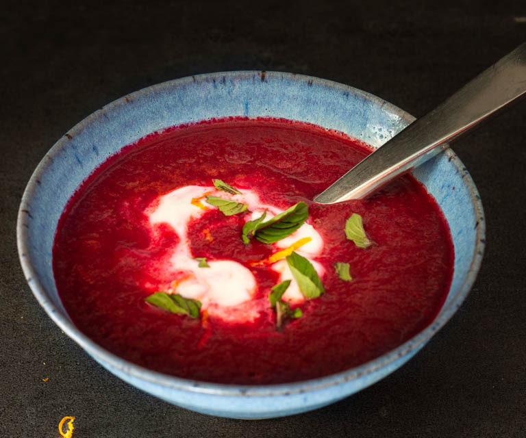 beet and orange soup