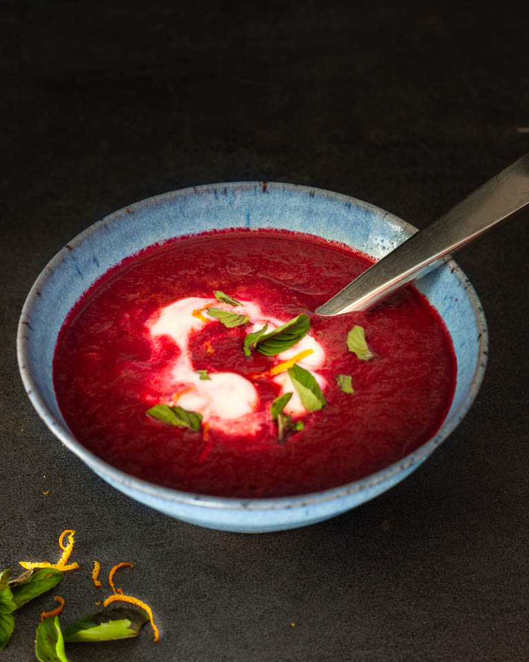 beet and orange soup
