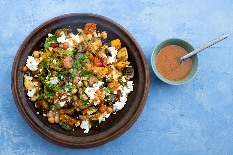 spicy roasted vegetable couscous